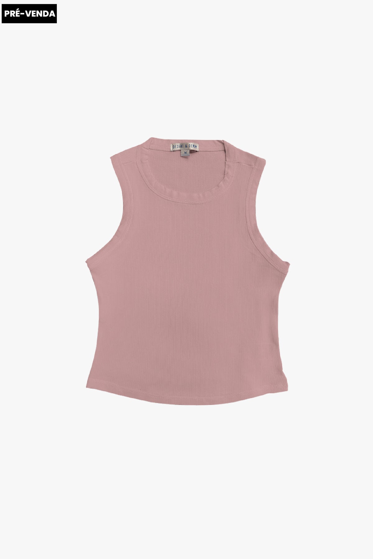 REGATA FEMININA BÁSICA CANELADA - ROSA BLUSH