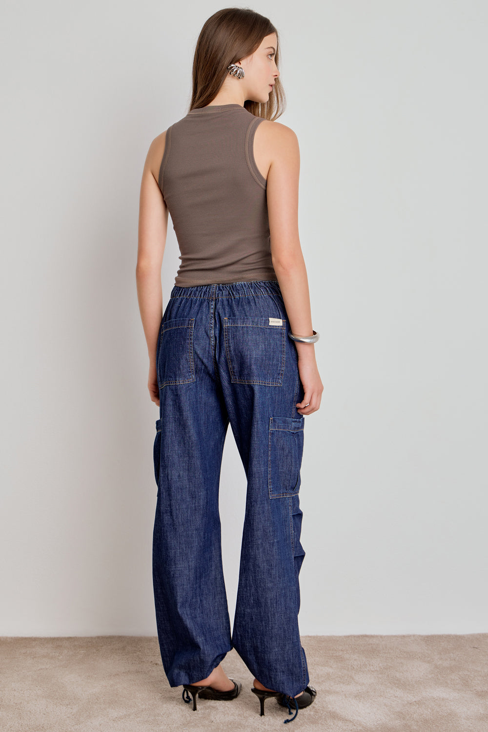 REGATA DESERT & DENIM CANELADA - CINZA