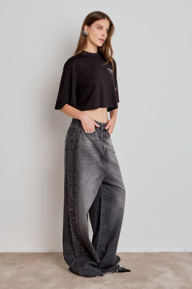 T-SHIRT FEMININA CROPPED DESERT&DENIM