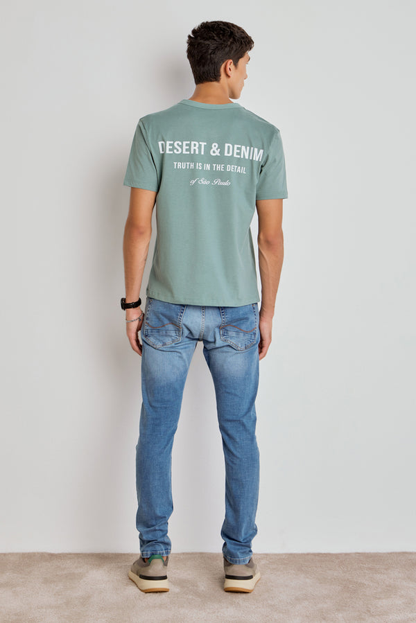 CAMISETA DESERT & DENIM MASC - VERDE