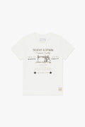 CAMISETA MASCULINA D&D MÁQUINA - OFF WHITE