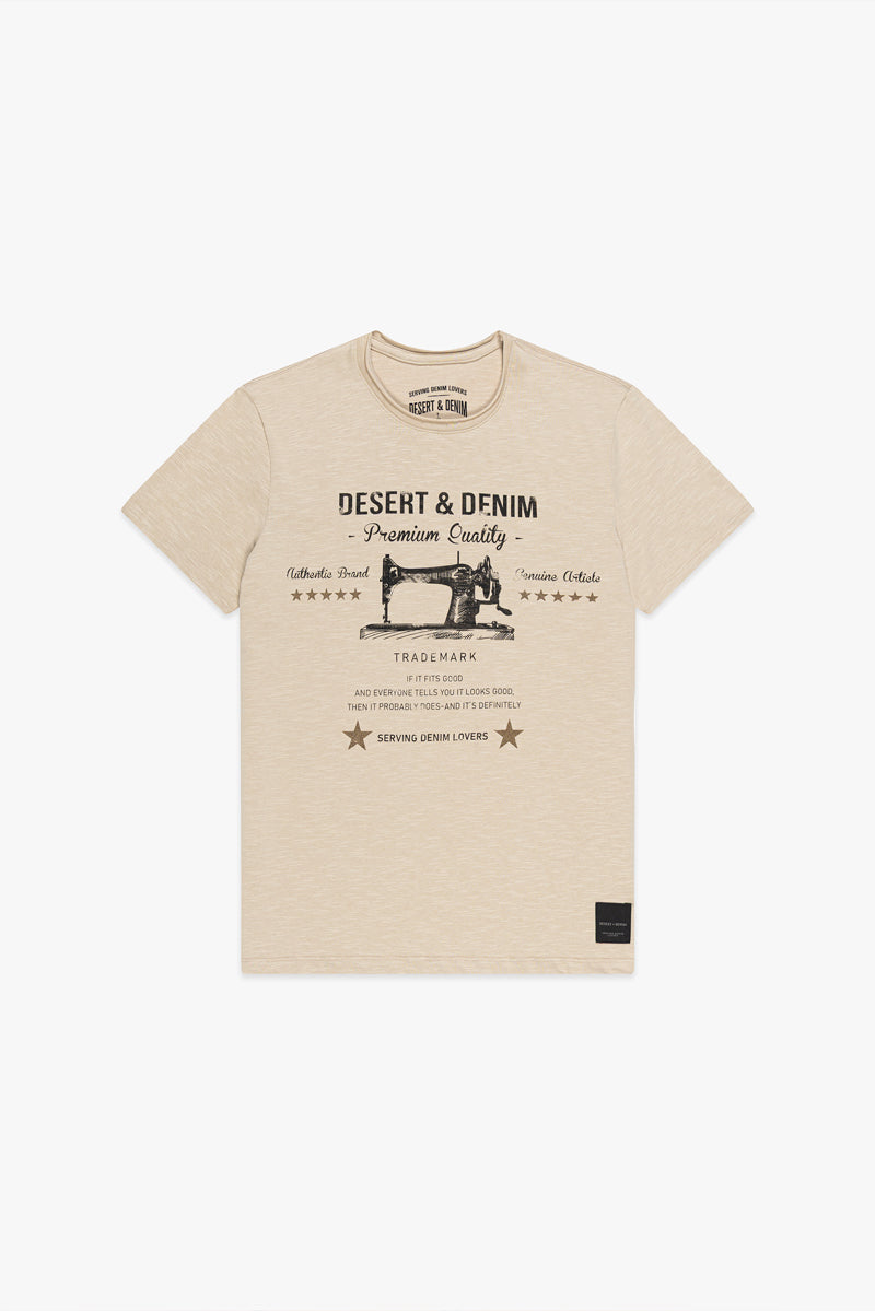 CAMISETA D&D MÁQUINA MASC - AREIA