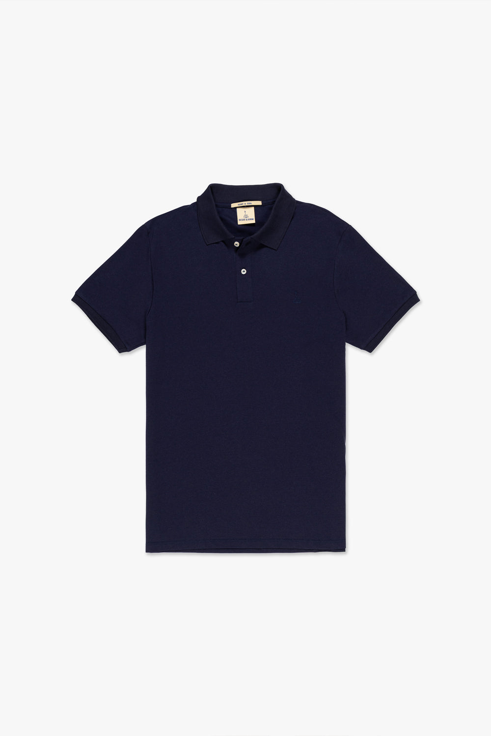 CAMISETA POLO COLOR MASC - AZUL DARK