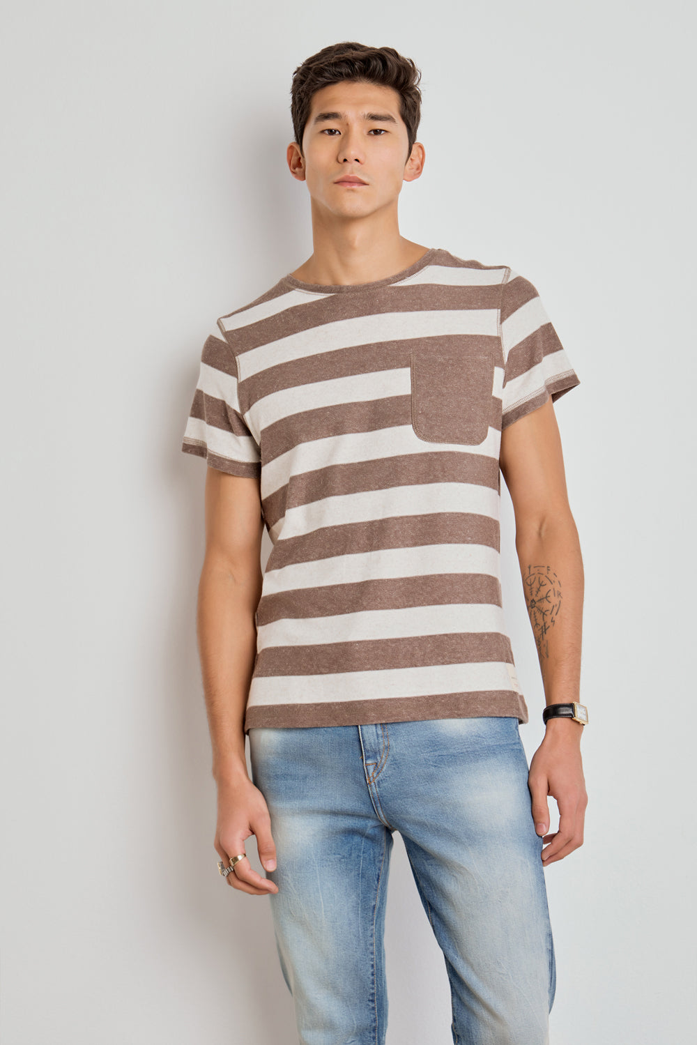 CALÇA LOGAN MASCULINA BOOTCUT JEANS MÉDIO CLARO