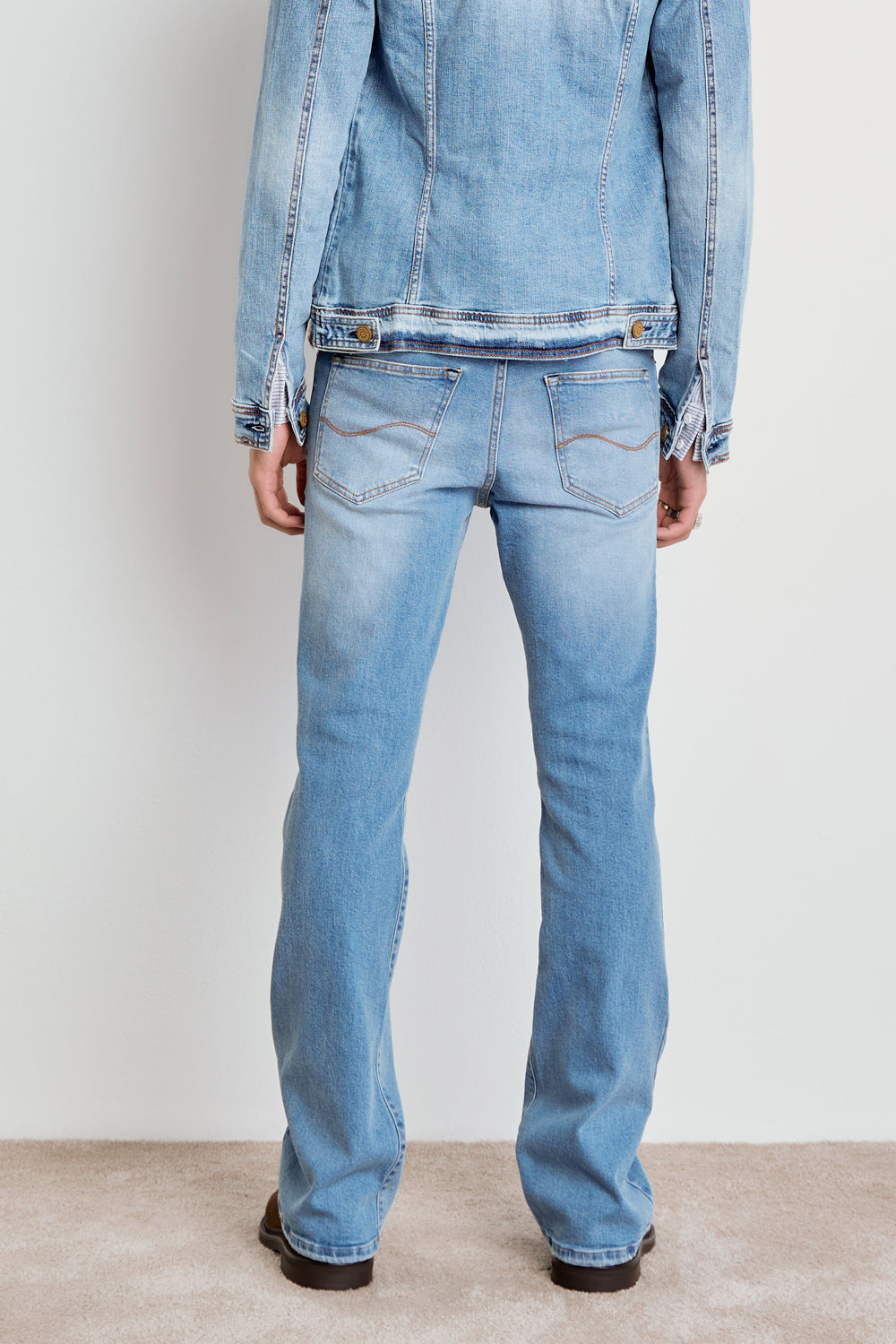 CALÇA LOGAN MASCULINA BOOTCUT JEANS MÉDIO CLARO