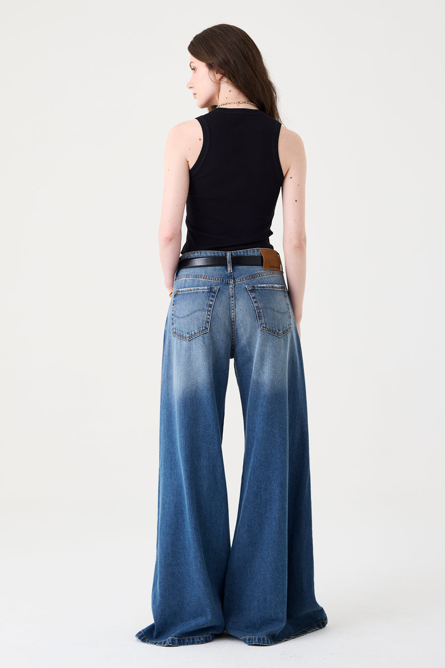 CALÇA CASSIA FEMININA MAXI WIDE DIRTY JEANS
