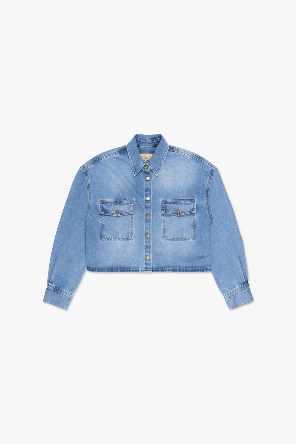 CAMISA FEMININA AMPLA DIRTY JEANS MÉDIO