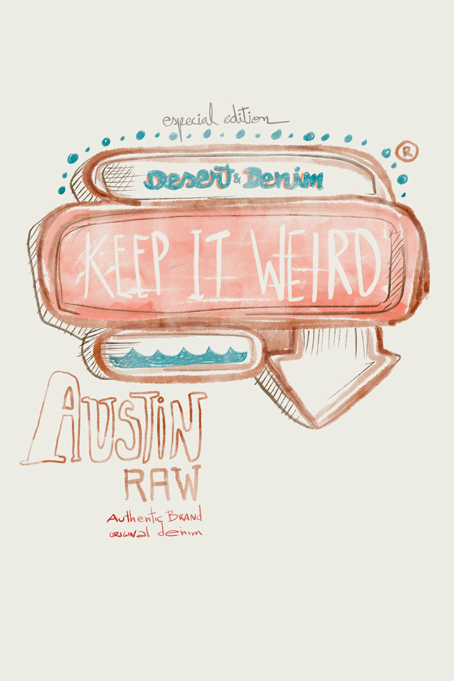 CAMISETA MASCULINA KEEP IT WEIRD