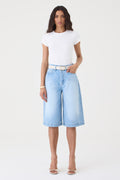 JORTS SARA FEMININO BARRA LARGA JEANS CLARO