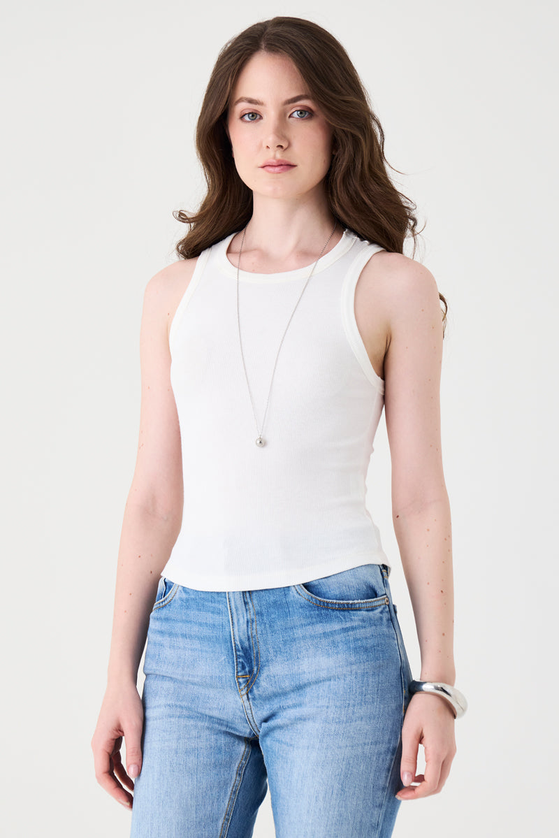 REGATA FEMININA BÁSICA CANELADA - OFF WHITE