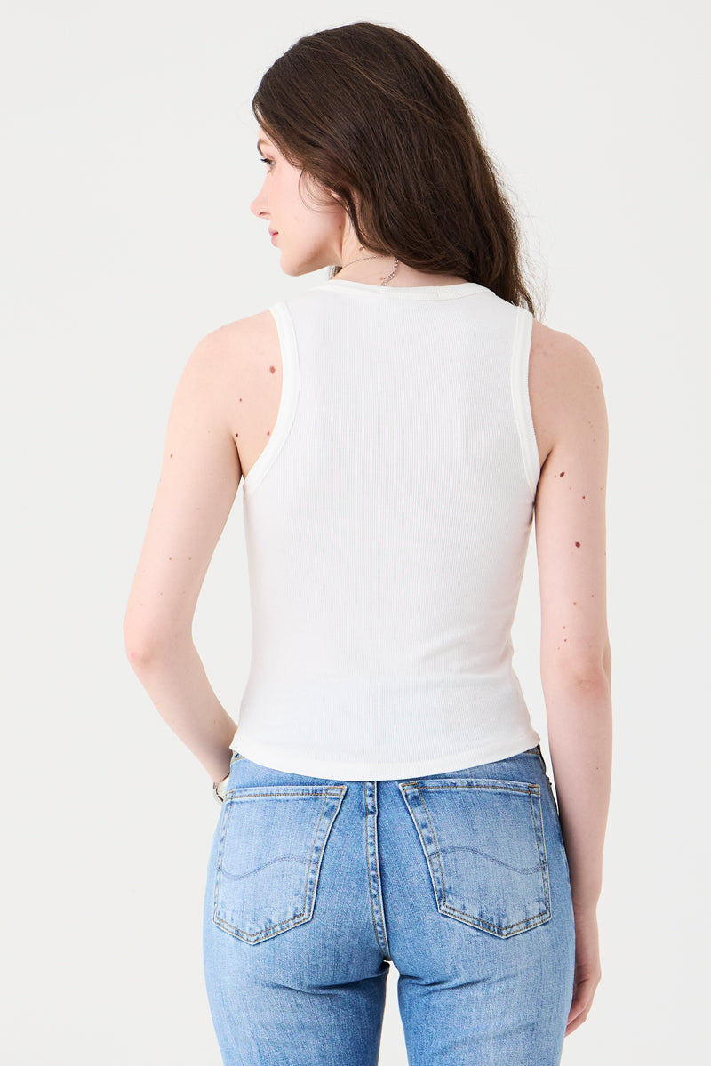 REGATA FEMININA BÁSICA CANELADA - OFF WHITE