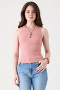 REGATA FEMININA BÁSICA CANELADA - ROSA BLUSH