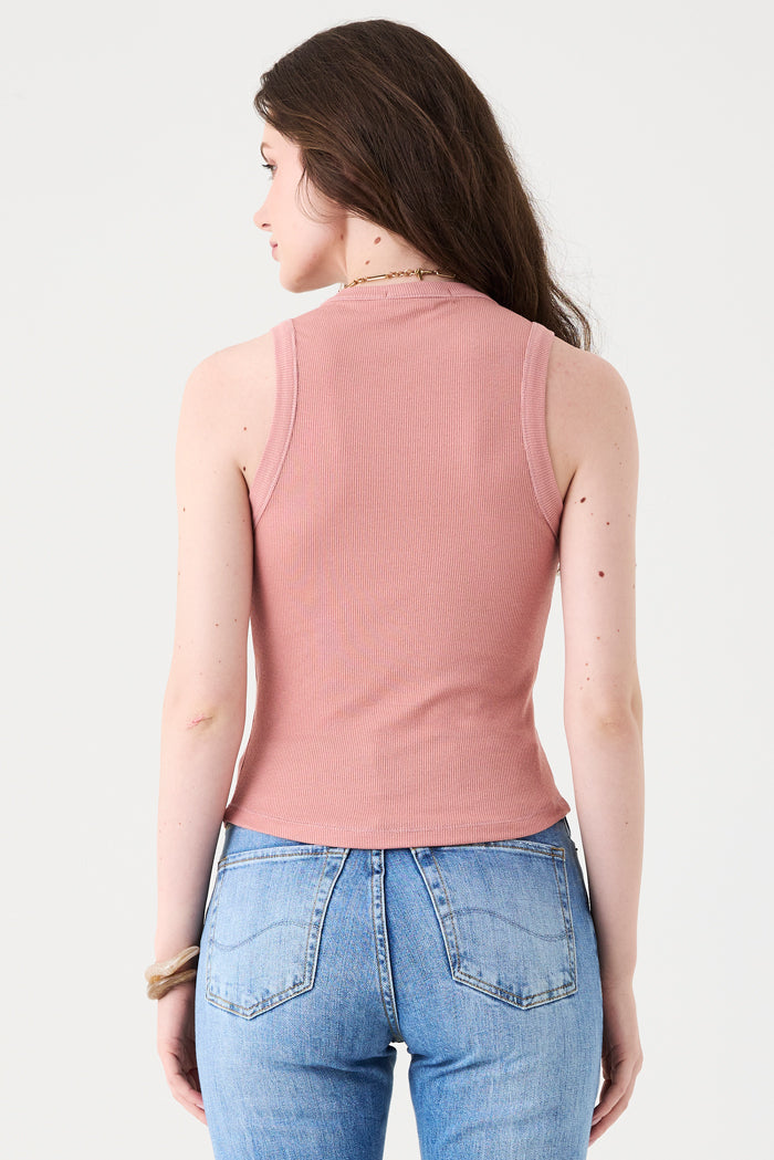 REGATA FEMININA BÁSICA CANELADA - ROSA BLUSH