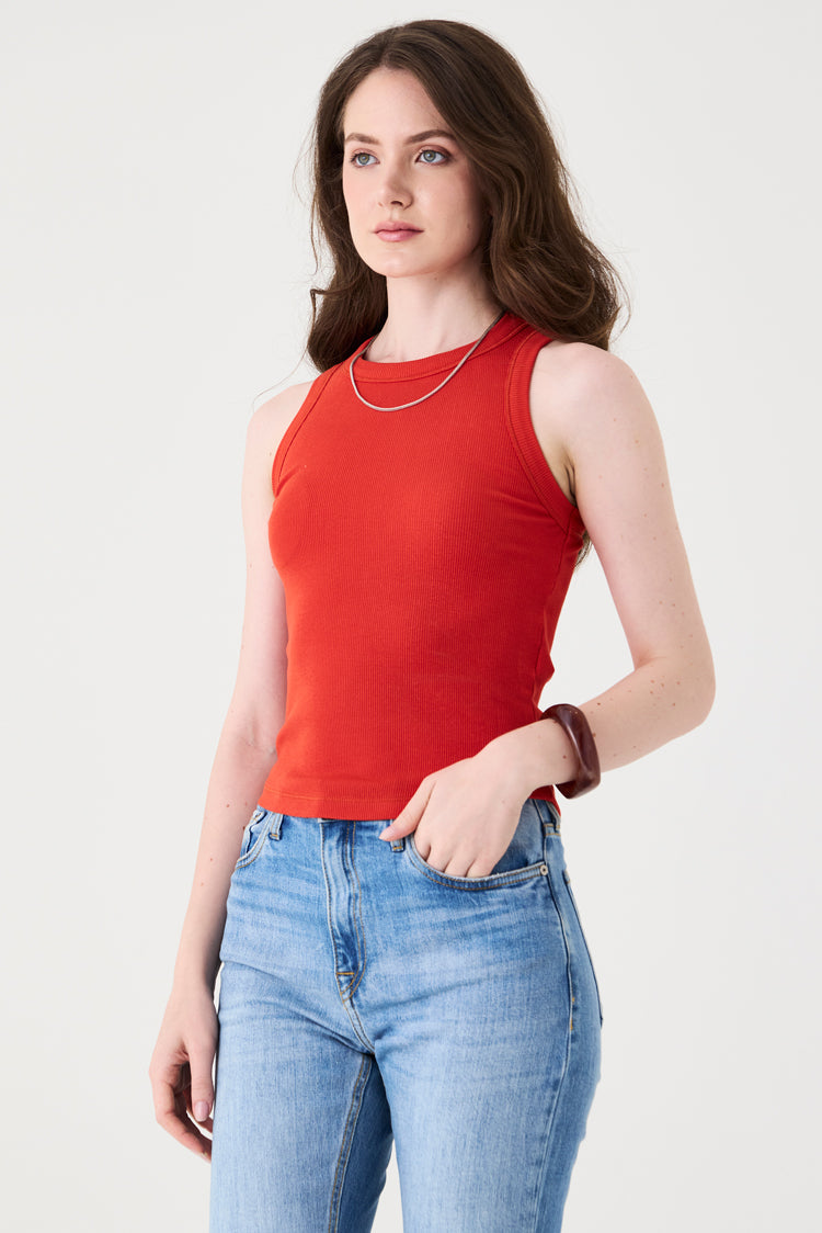 REGATA FEMININA BARRA ARREDONDADA RIBANA - VERMELHO