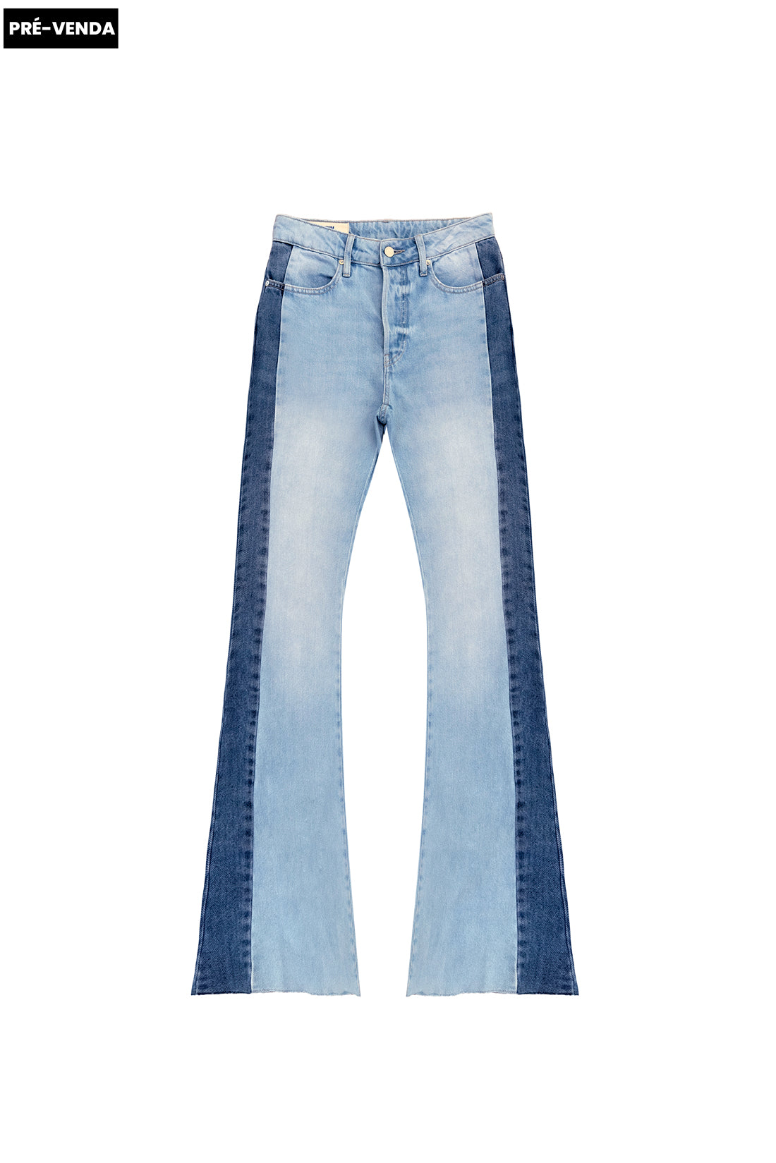 CALÇA ELIS FEMININA BOOTCUT PATCH JEANS CLARO