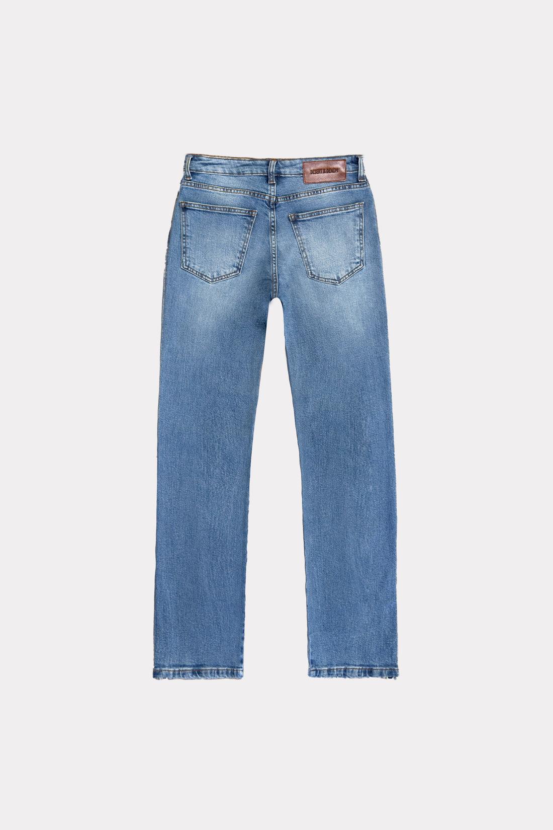 CALÇA SIMONE FEMININA LOW RISE FENDA JEANS MÉDIO