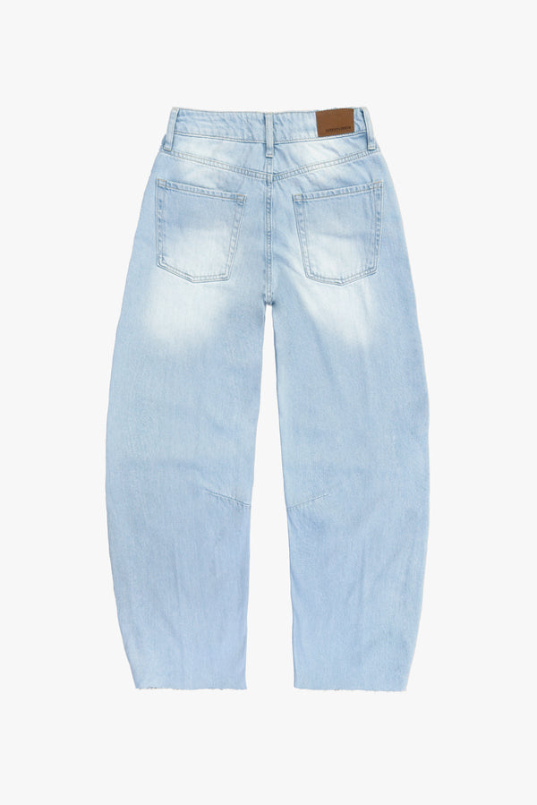CALÇA MARIA FEMININA BARREL JEANS CLARO