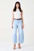 CALÇA MARIA FEMININA BARREL JEANS CLARO