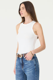 REGATA FEMININA BARRA ARREDONDADA RIBANA - OFF WHITE