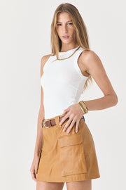 REGATA FEMININA BARRA ARREDONDADA RIBANA - OFF WHITE