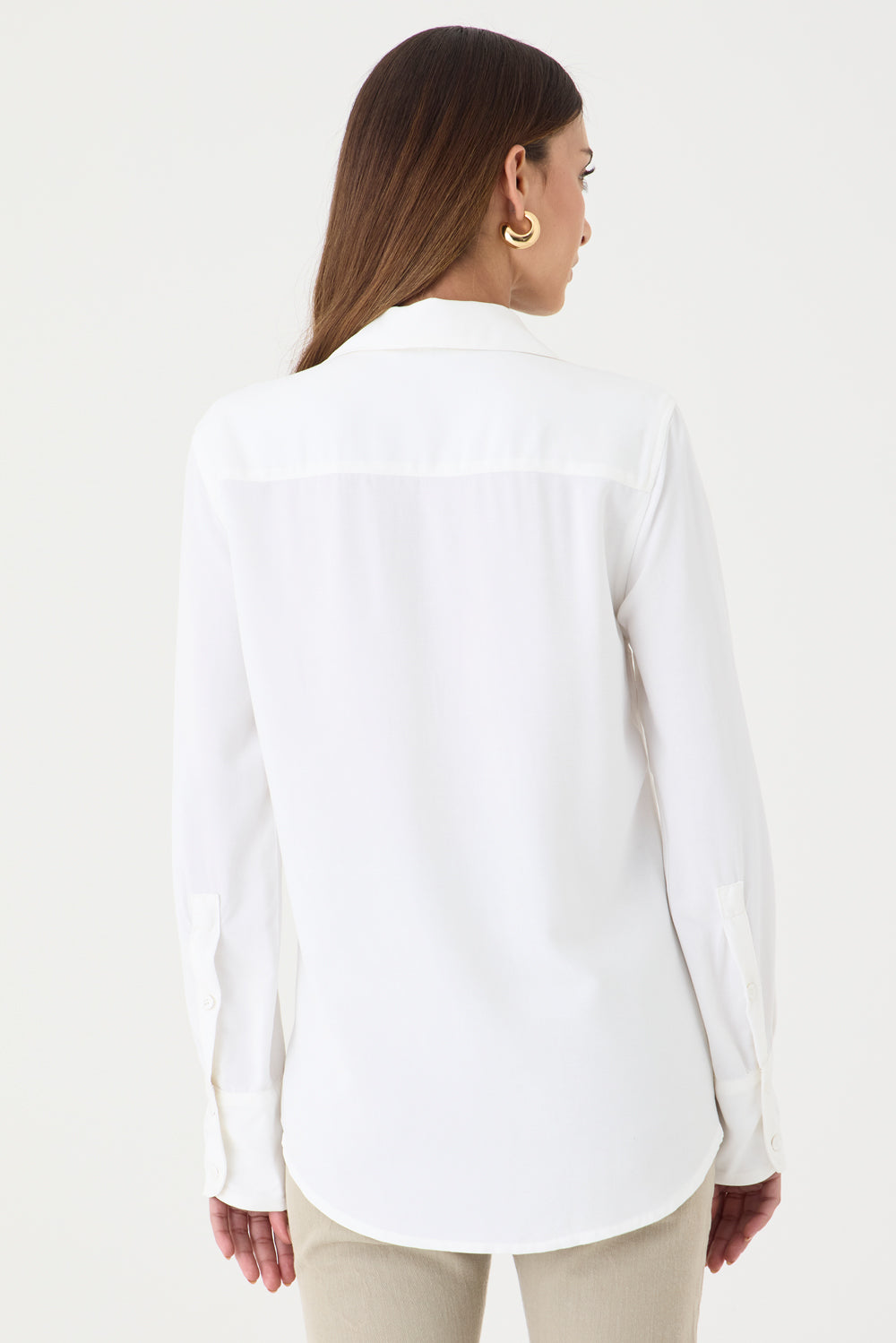 CAMISA FEMININA SLIM LUGO OFF WHITE