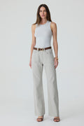 CALÇA DANI FEMININA STRAIGHT BARRA A FIO AGATE GRAY