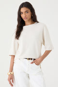T-SHIRT FEMININA OVERSIZED GOLA REDONDA - CRU