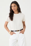 T-SHIRT FEMININA GOLA REDONDA - NATURAL