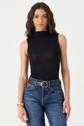 REGATA GOLA ALTA TRICOT PRETO