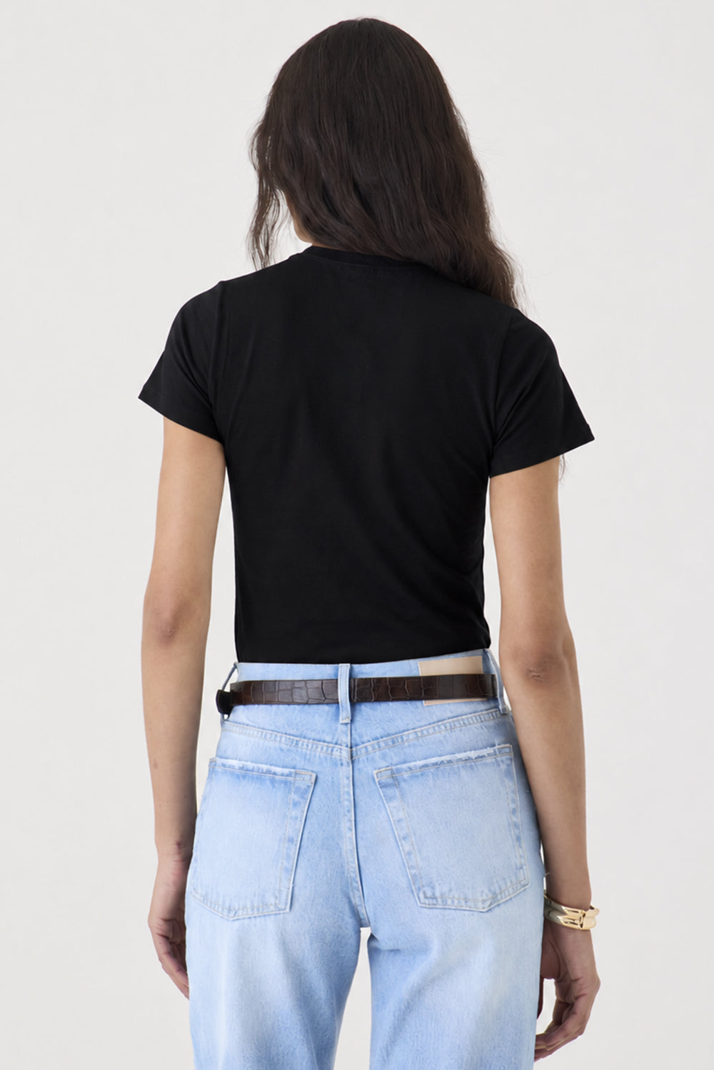 T-SHIRT GOLA REDONDA PIMA - PRETA