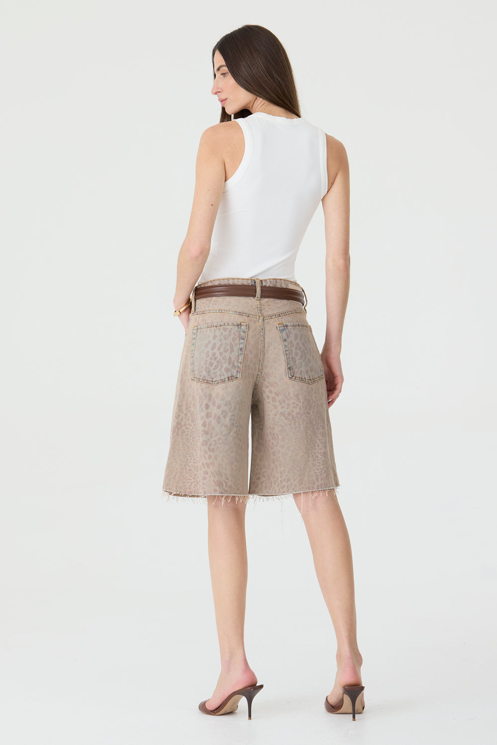 JORTS HELENA FEMININO BARRA A FIO ANIMAL PRINT
