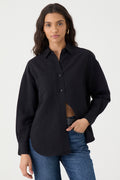 CAMISA FEMININA RELAXED LINHO AUSTRÁLIA PRETO