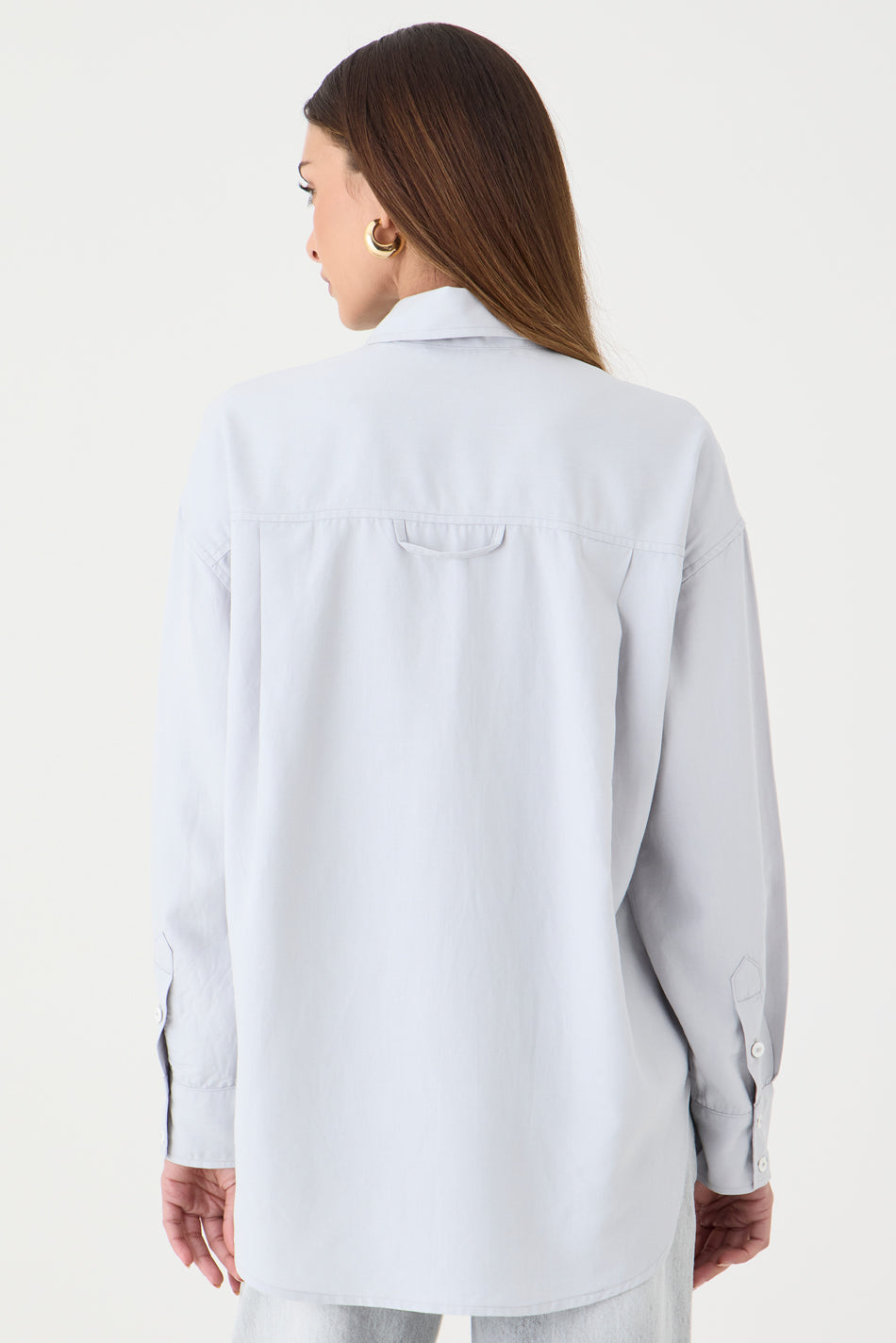 CAMISA FEMININA RELAXED LINHO AUSTRÁLIA CINZA