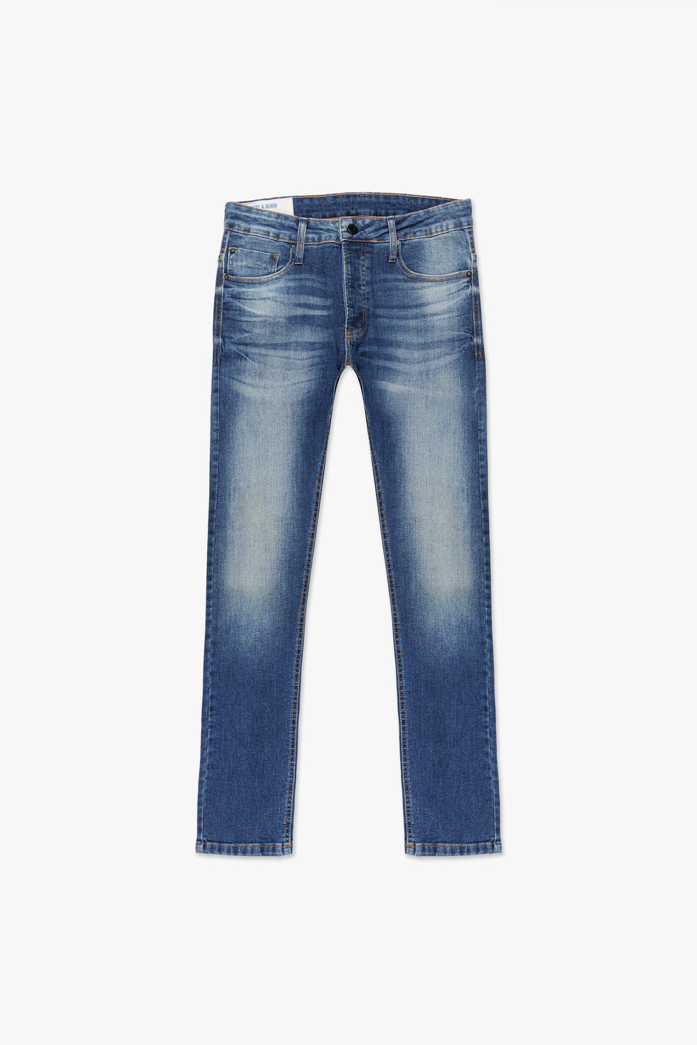CALÇA THEO MASCULINA SLIM JEANS MÉDIO ESCURO