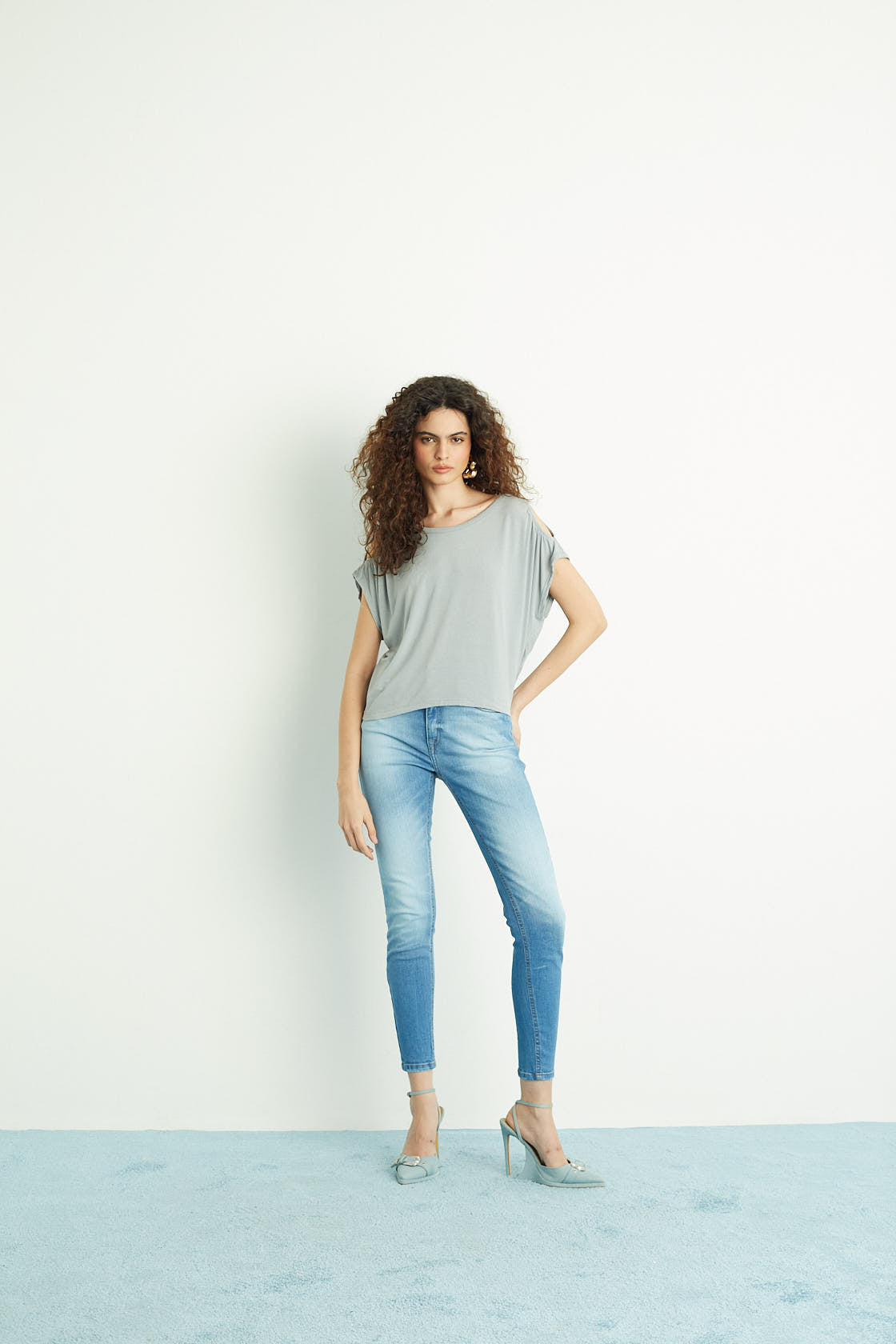Calça Skinny Jeans Médio