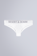 CALCINHA TANGA DESERT & DENIM - BRANCO