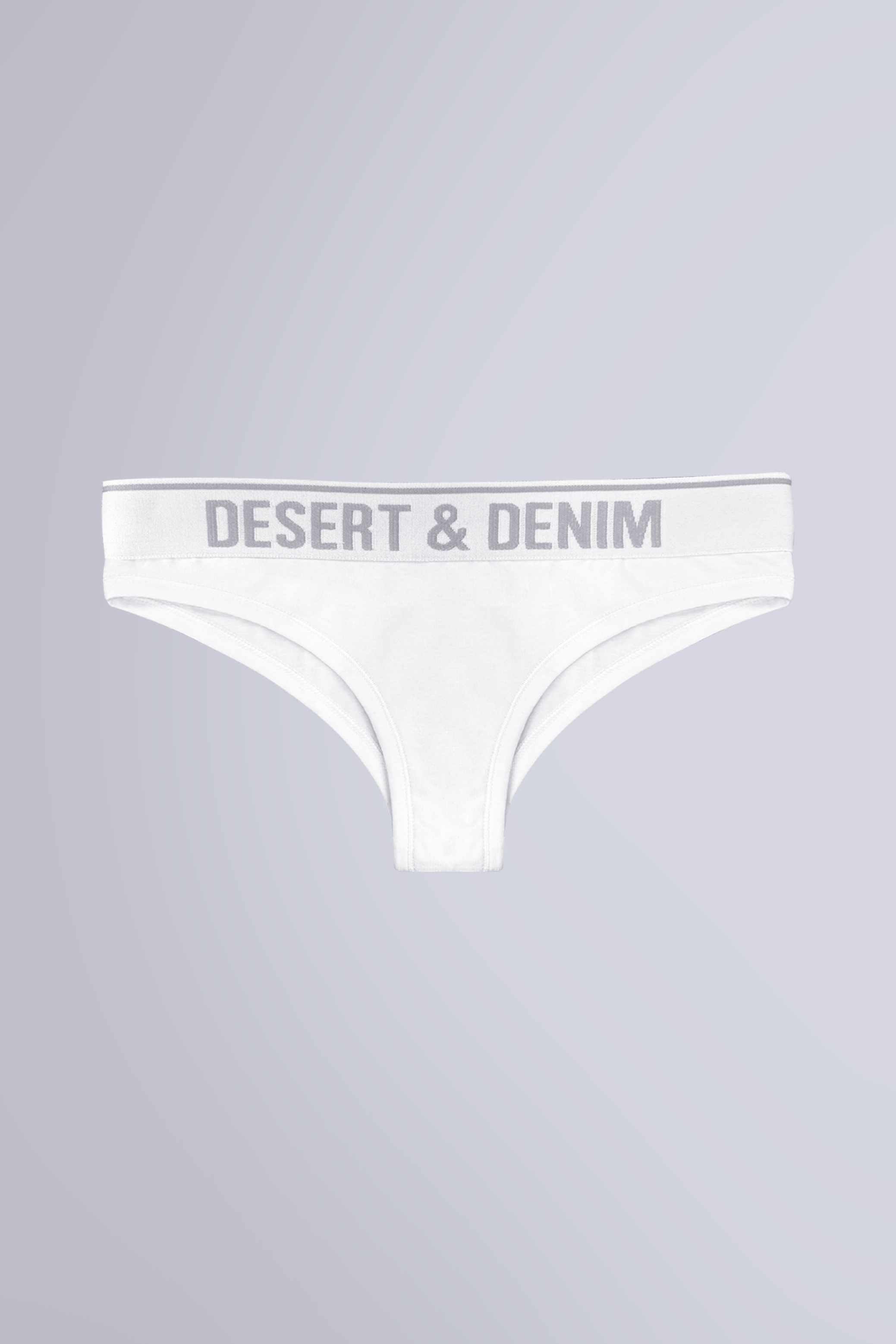CALCINHA TANGA DESERT & DENIM - BRANCO