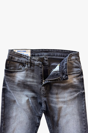 CALÇA THEO MASCULINA SLIM BLACK JEANS