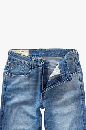 CALÇA THEO MASCULINA SLIM JEANS MÉDIO CLARO