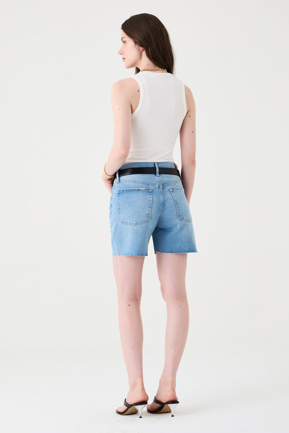 BERMUDA VALERIE FEMININA JEANS MÉDIO