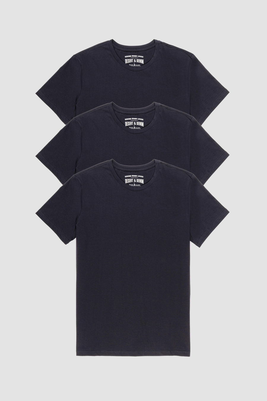 KIT 3 CAMISETAS PIMA - PRETO - XGG