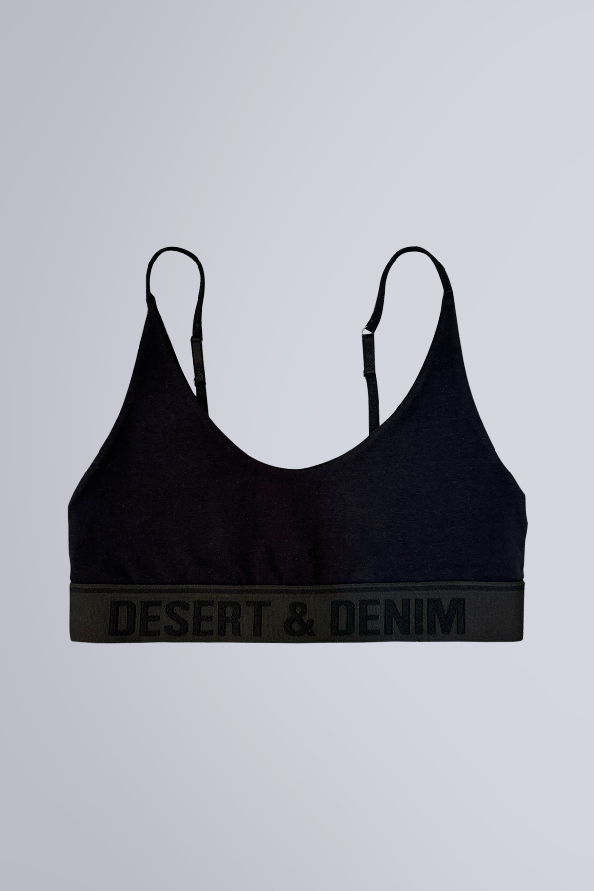 TOP FAIXA ALÇAS DESERT&DENIM - PRETO