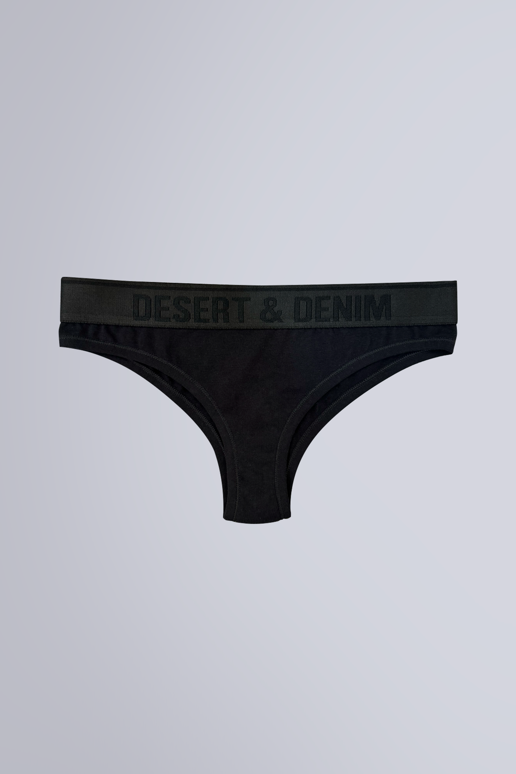 CALCINHA TANGA DESERT & DENIM - PRETO