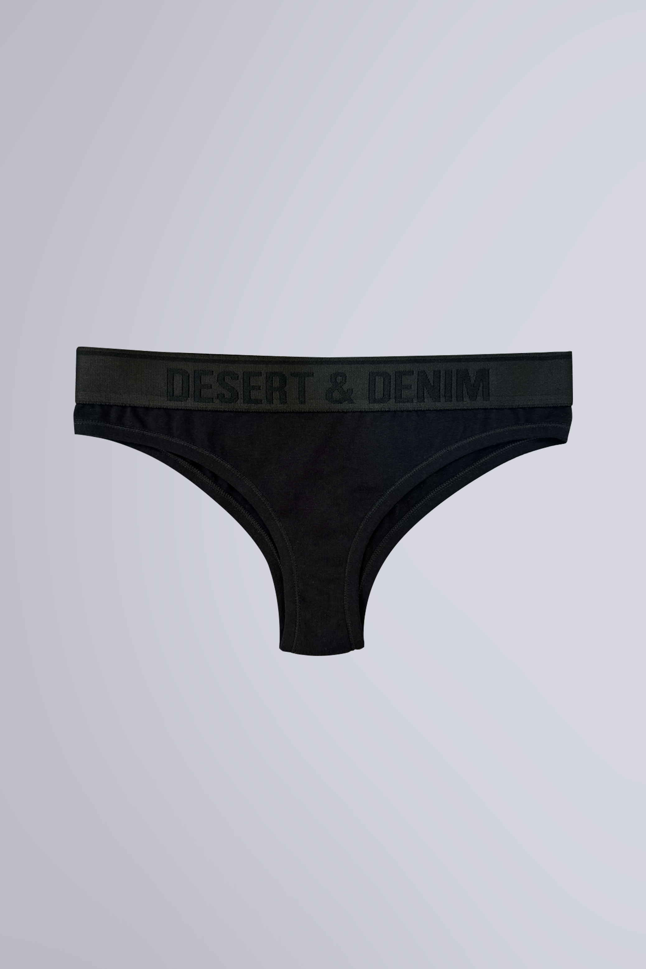 CALCINHA TANGA DESERT & DENIM - PRETO
