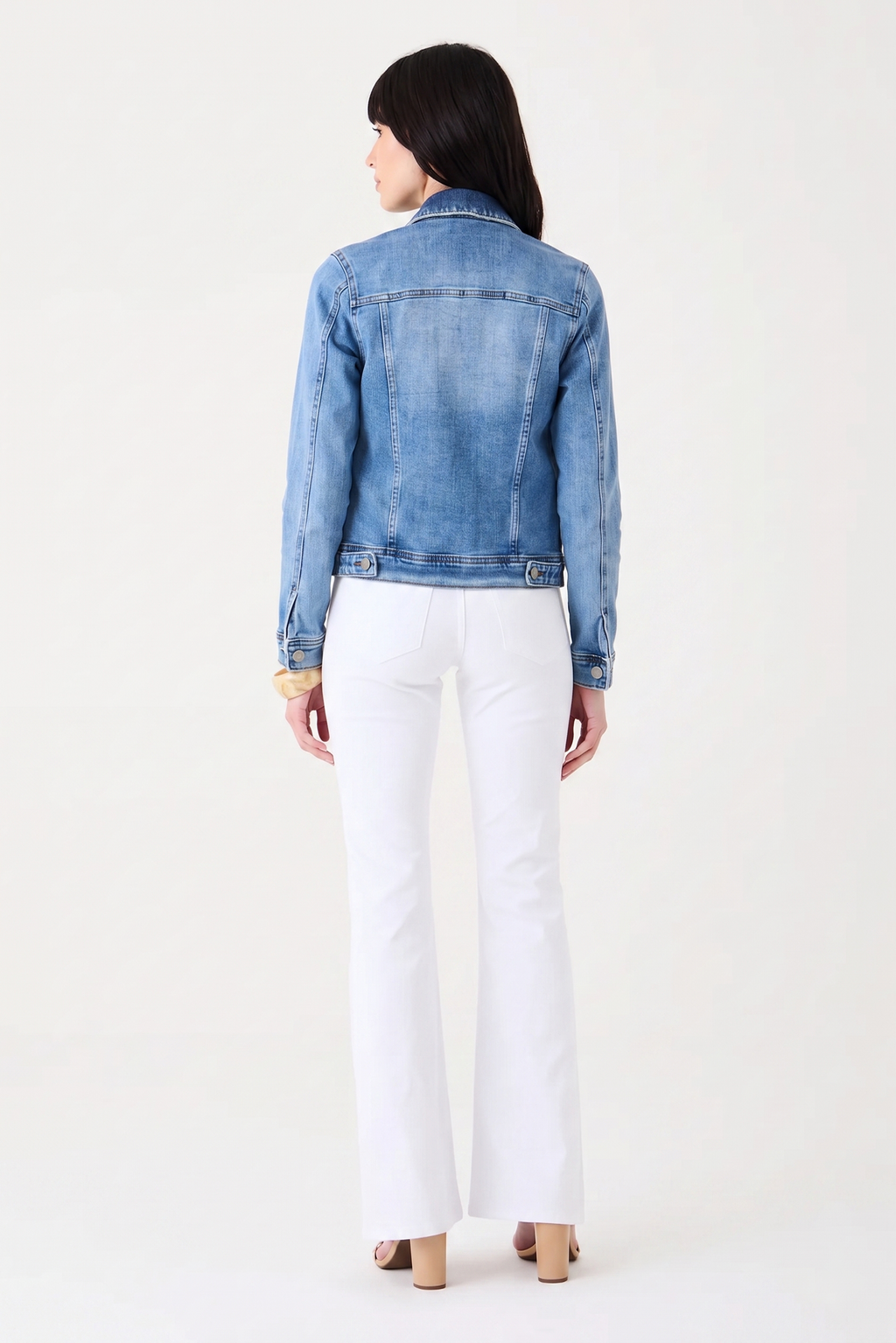 JAQUETA BIANCA FEMININA BOLSO EMBUTIDO JEANS