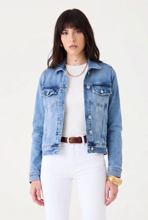 JAQUETA BIANCA FEMININA BOLSO EMBUTIDO JEANS